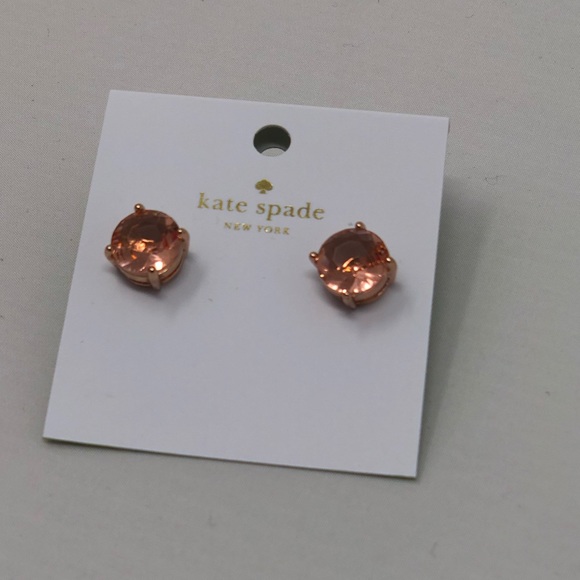 New KATE SPADE ROSE GOLD EARRINGS - Picture 2 of 4